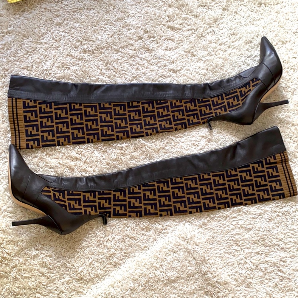 FENDI authentic boots with box and receipts. Great  condition only worn once